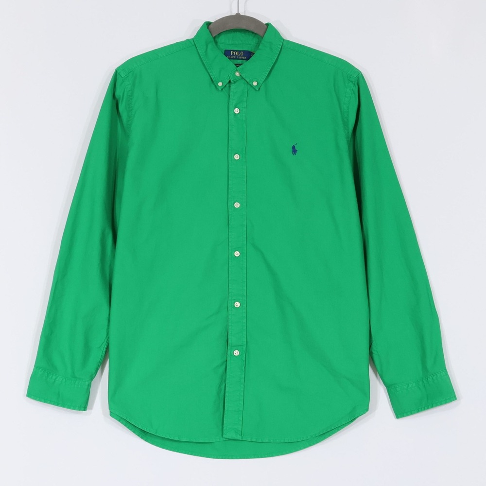 Polo Ralph Lauren Button Down Shirt Mens XL Green Classic Fit Cotton $130 NWT